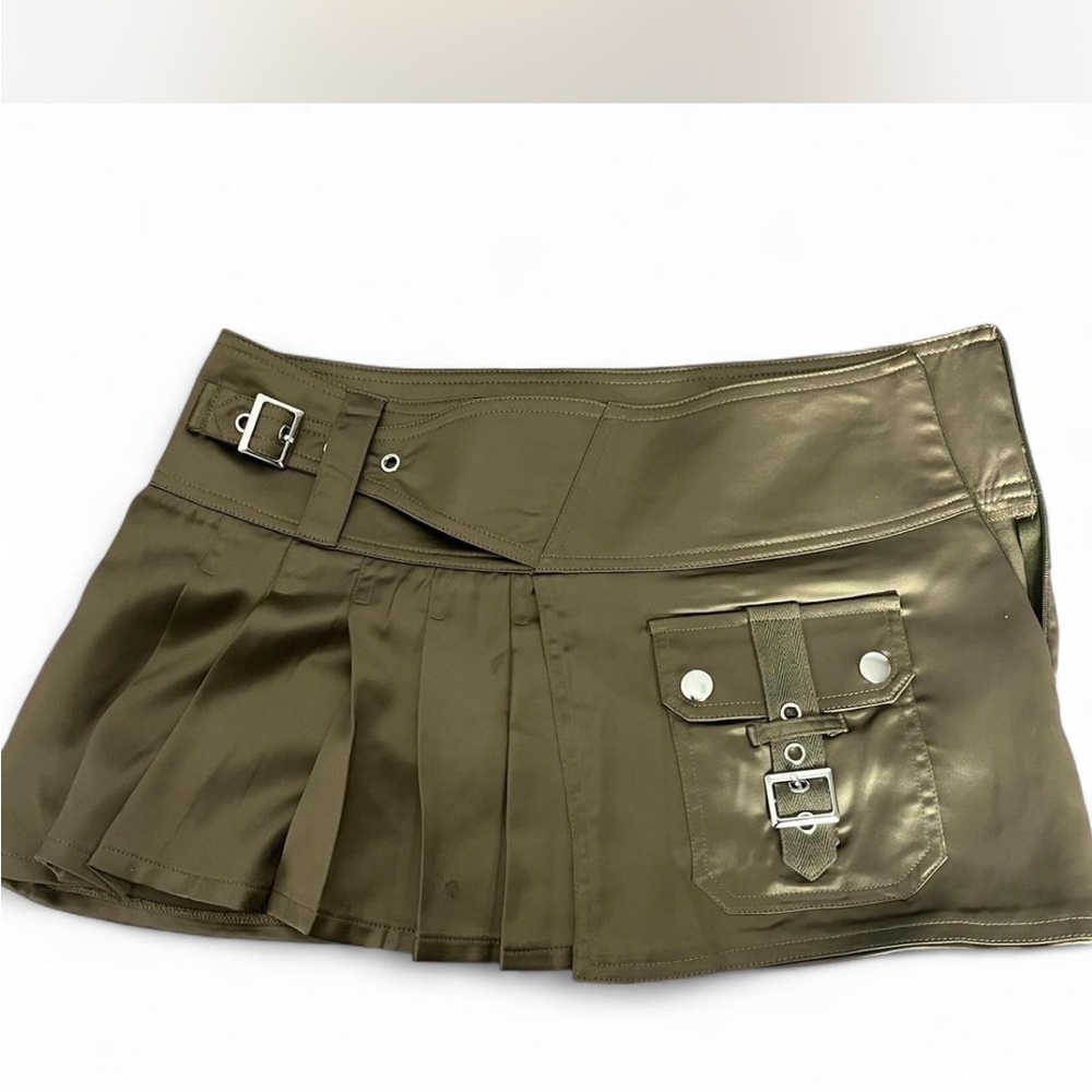 Dolls Kill Tan Mini Skirt
